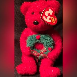 TY beanie Babies 2006 Holiday Teddy Christmas Ventige, mint, retired with tag